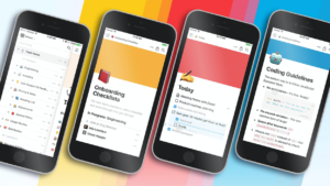 Notion app workspace for student notes and productivity